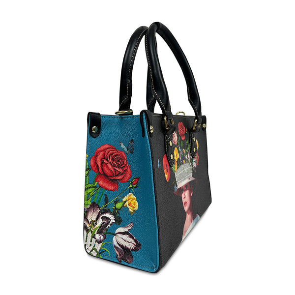 "Audrey's Garden" Leather Handbag