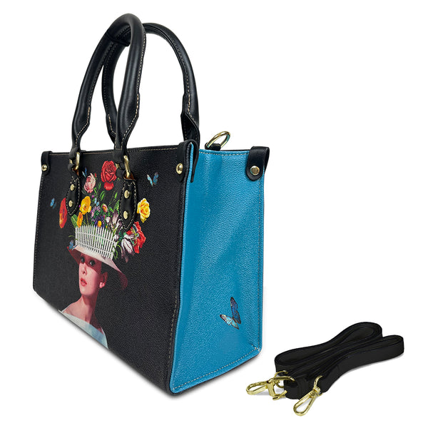 "Audrey's Garden" Leather Handbag