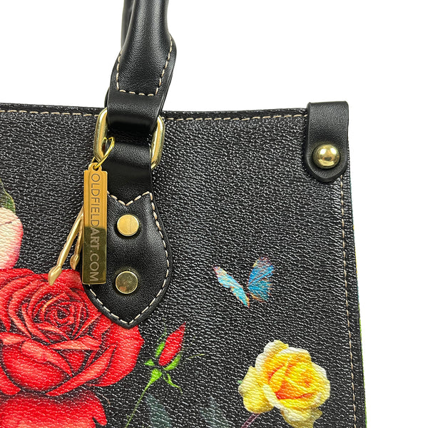 "Audrey's Garden" Leather Handbag