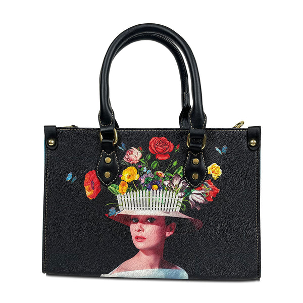 "Audrey's Garden" Leather Handbag