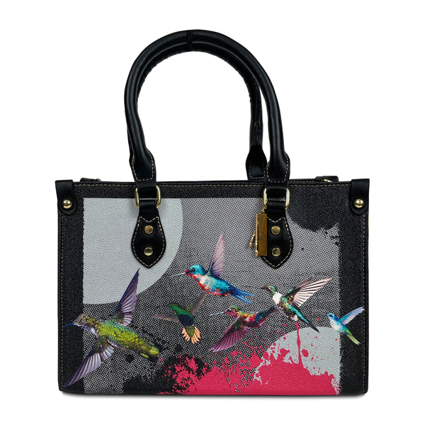 "Whats The Word Hummingbird? 2" Leather Handbag