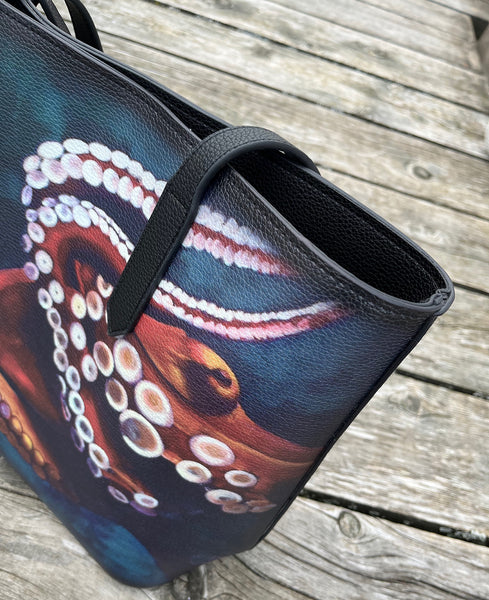 "Tentacle-licious" Leather Tote